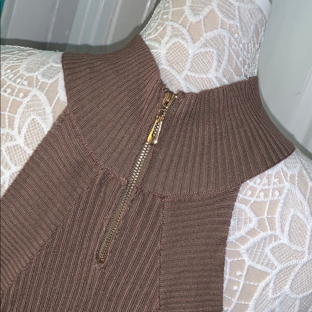 Papaya Mocha Bodycon Sleeveless Dress - Picture 6 of 7